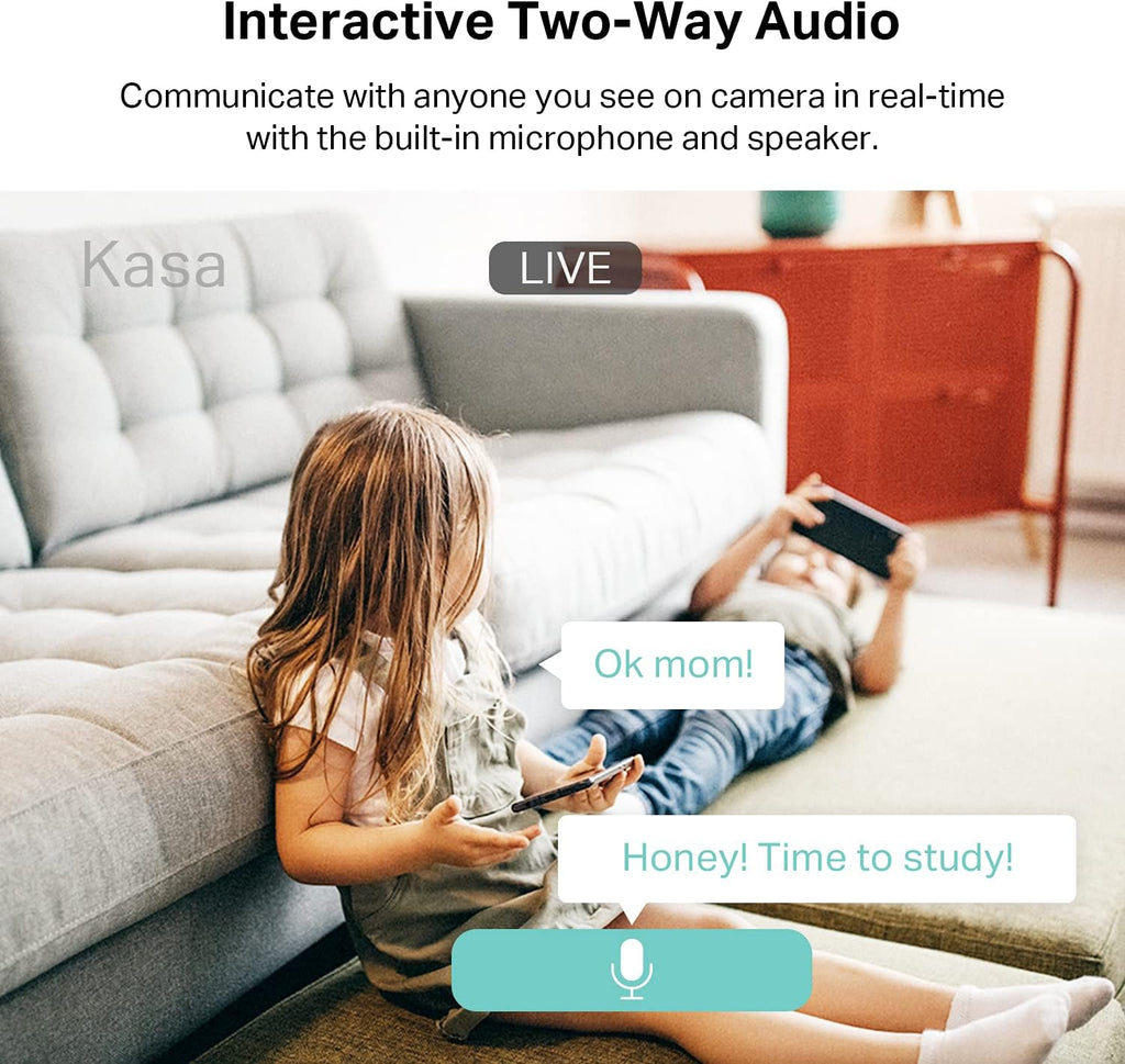 2K Indoor Pan/Tilt Security Camera – Baby Monitor & Pet Cam, Motion Tracking, 2-Way Audio, Night Vision