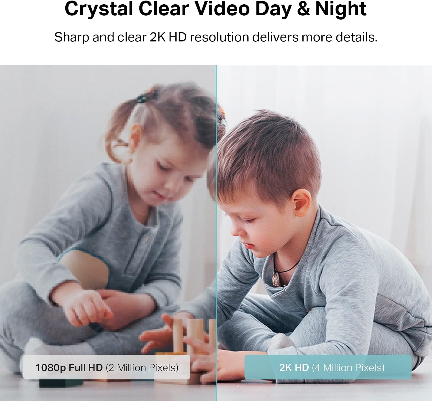 2K Indoor Pan/Tilt Security Camera – Baby Monitor & Pet Cam, Motion Tracking, 2-Way Audio, Night Vision