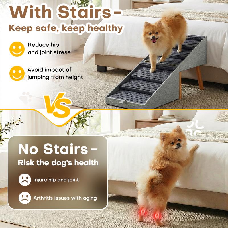 Foldable 2-in-1 Dog Ramp for Easy Storage & Use