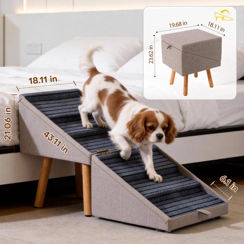 Foldable 2-in-1 Dog Ramp for Easy Storage & Use