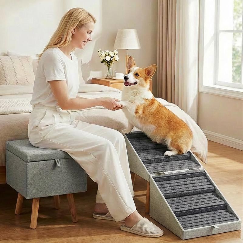 Foldable 2-in-1 Dog Ramp for Easy Storage & Use